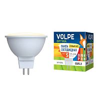 Лампа светодиодная Volpe LED-JCDR-5W/WW/GU5.3/S 5Вт 220В GU5.3 3000К картинка 